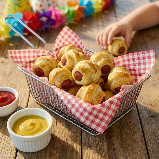 Enroladinho de Salsicha na Air Fryer